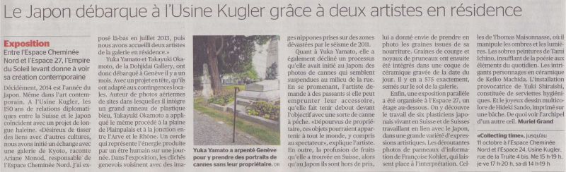La tribune geneve collecting time