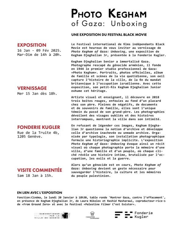 KEGHAM PHOTO FONDERIE KUGLER PROGRAMME
