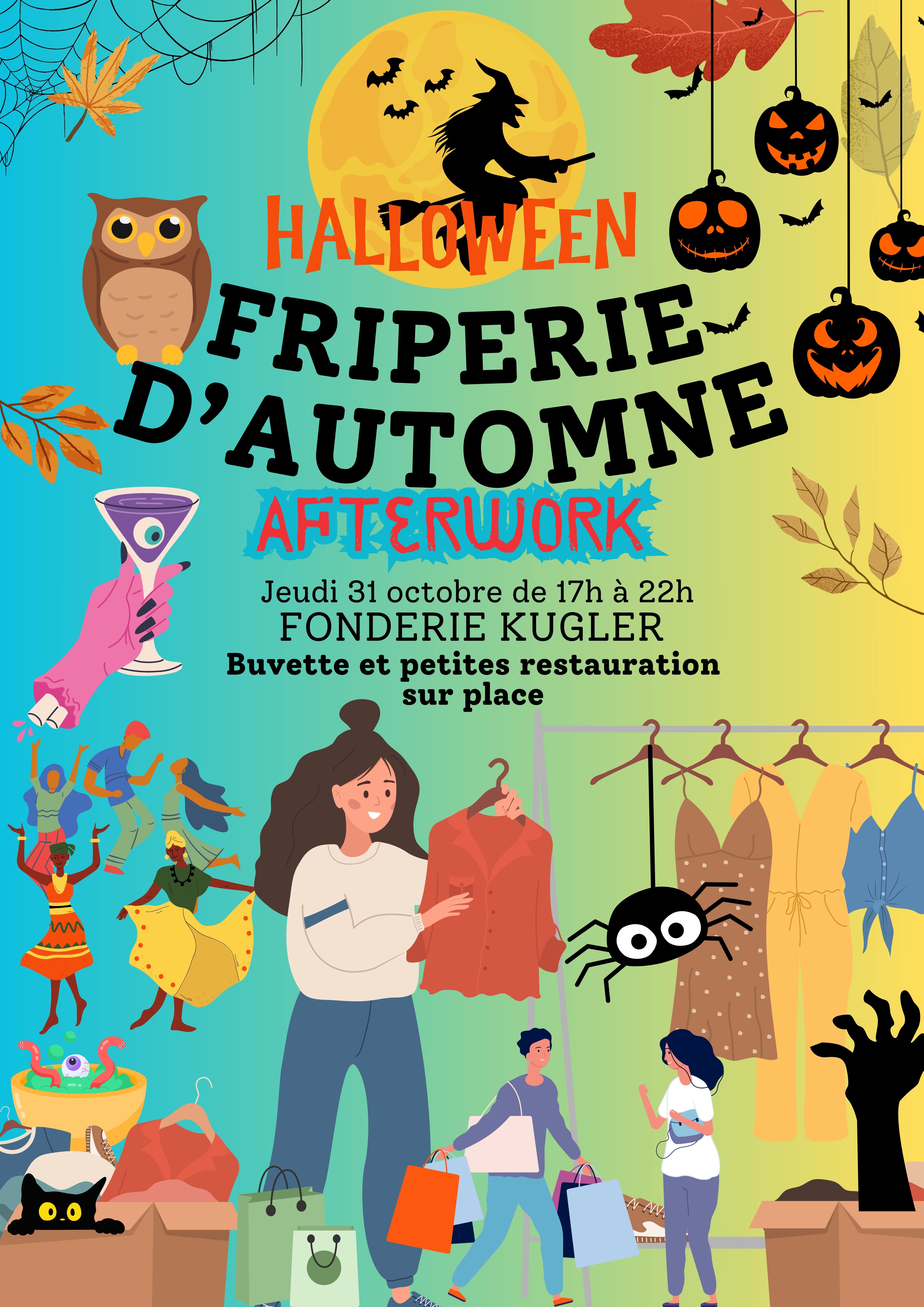 FRIPERIE HALLWEEN PARTY 31.10.24 FONDERIE KUGLER