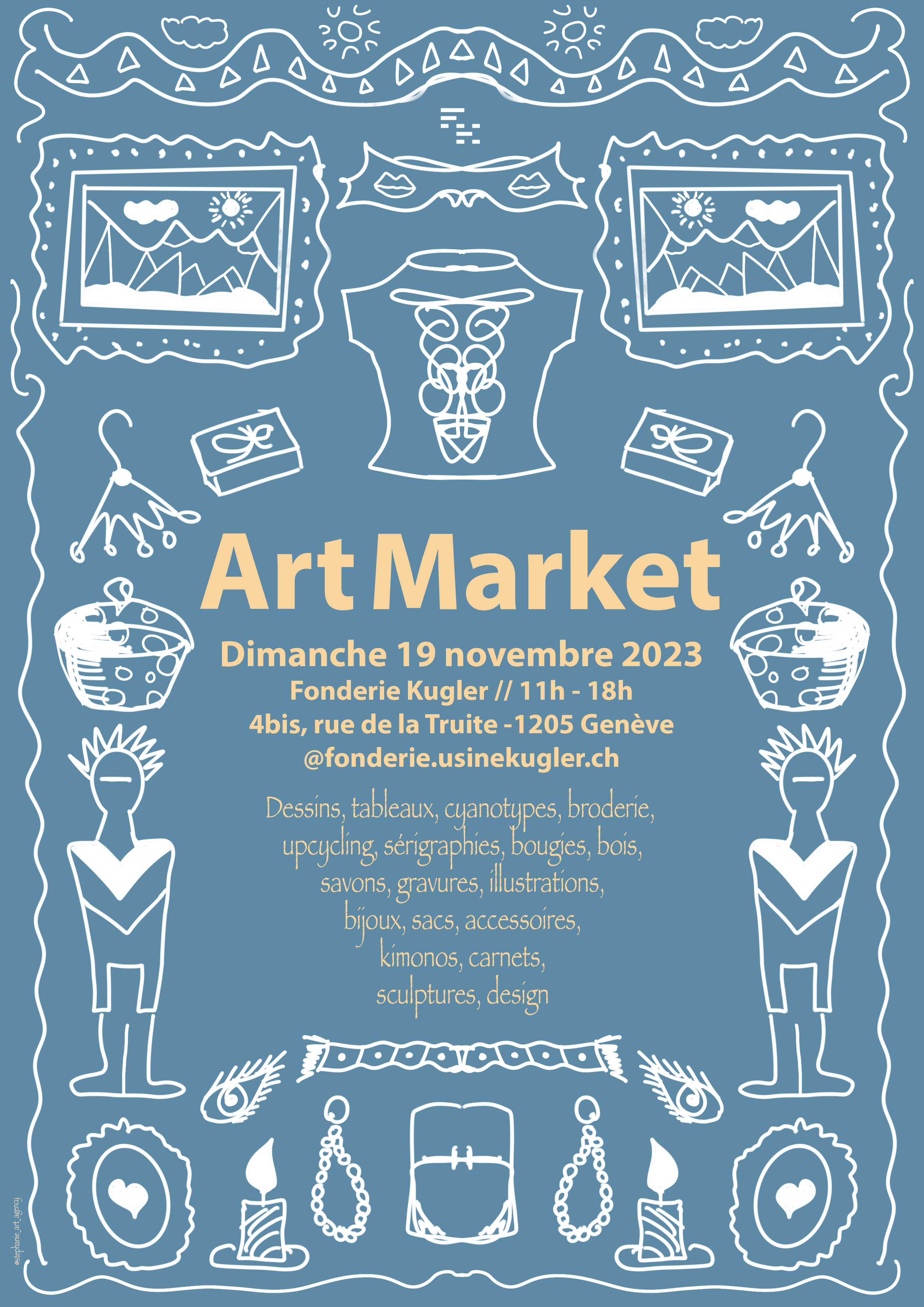 Flyer web Art Market Fonderie Kugler Automne 2023