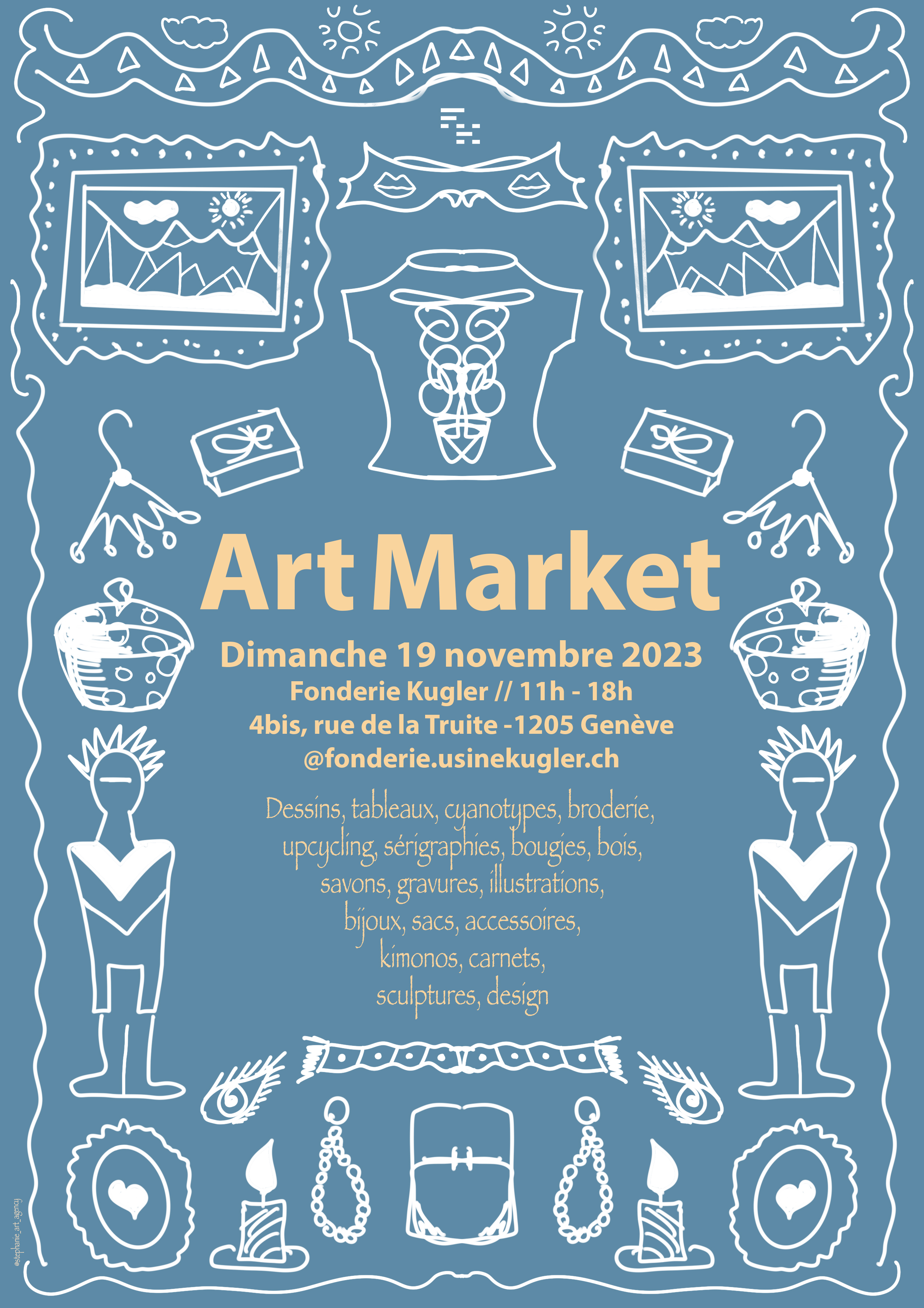 Flyer Art Market Fonderie Kugler Automne 2023